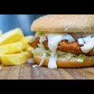 Chicken Burger Meal (incl €0.15 deposit Fee)